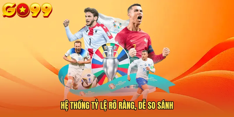 Hệ thống tỷ lệ rõ ràng, dễ so sánh