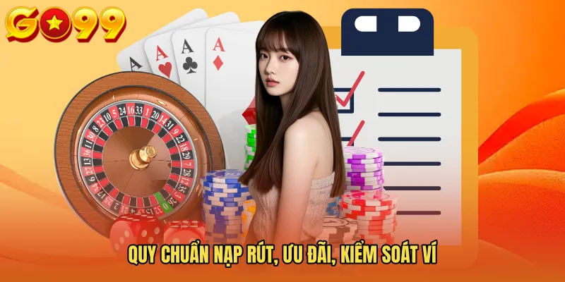 Quy chuẩn nạp rút, ưu đãi, kiểm soát ví